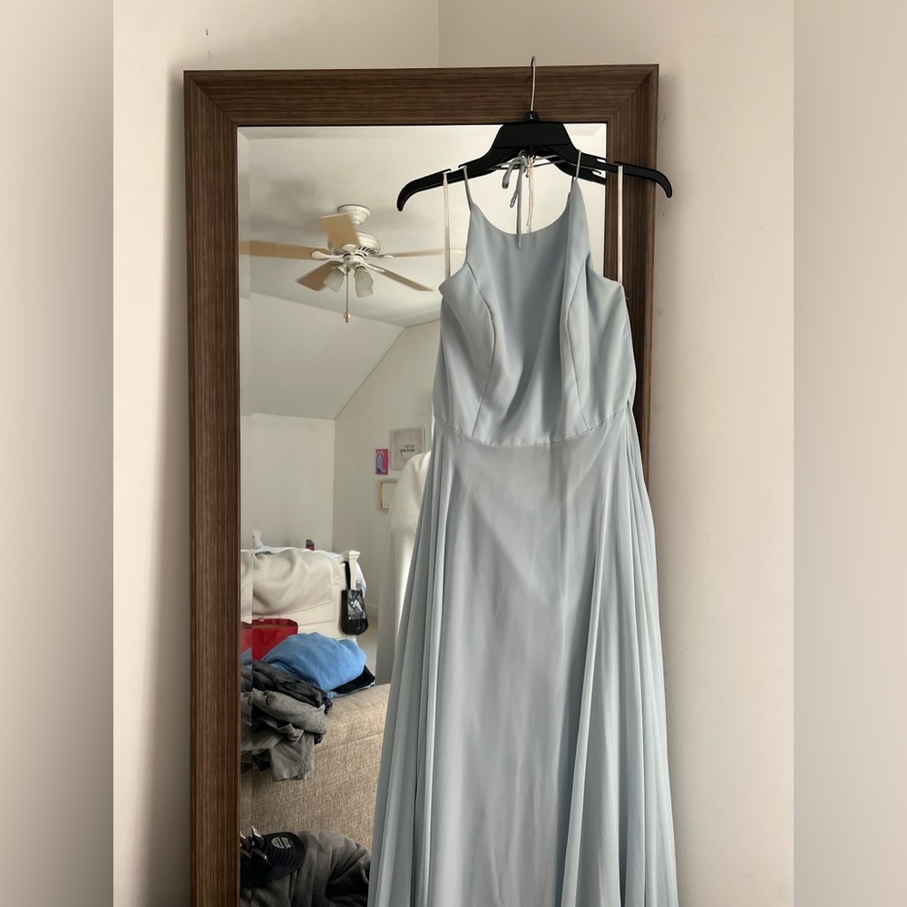 Light blue Prom Dress, with Adjustable back! Size 16